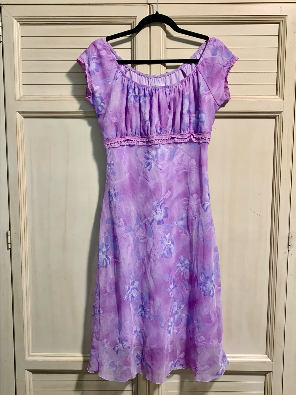 Vintage 90s Floral Jody California Midi Dress Whimsical Fairy Y2K Babydoll